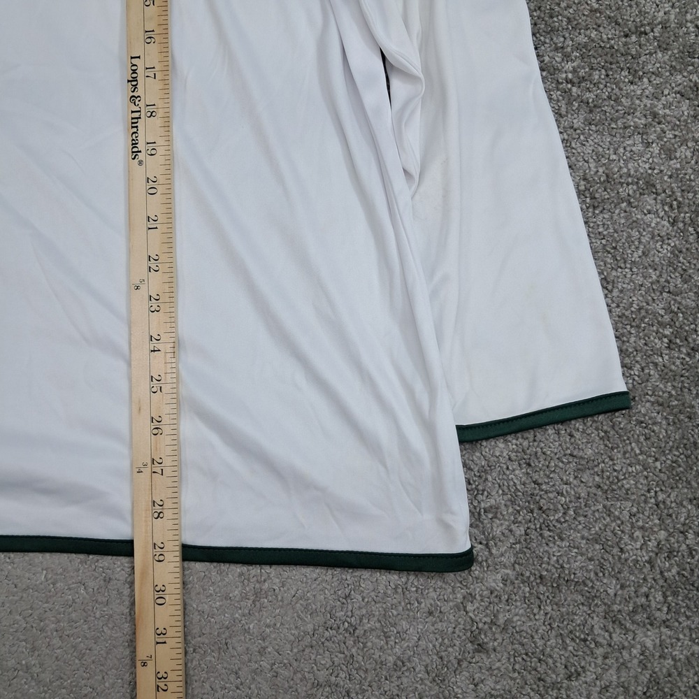 Colosseum Mens Michigan State Spartans XL Quarter Zip Pullover White Green MSU - Picture 10 of 12